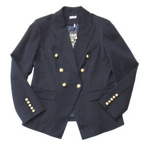 NWT Lilysilk Classic Double Breasted Slim Blazer Navy Double-Breasted Jacket XXL